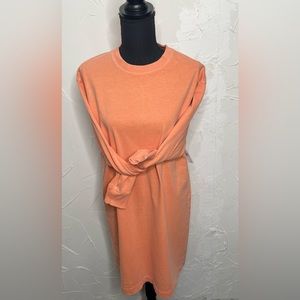 Old Navy coral woman’s extra small long sleeve T-shirt dress.